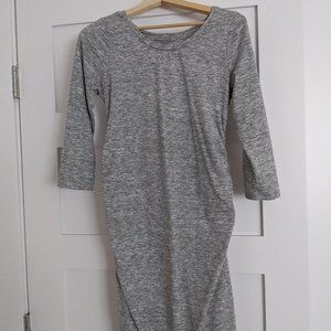 Gray maternity dress